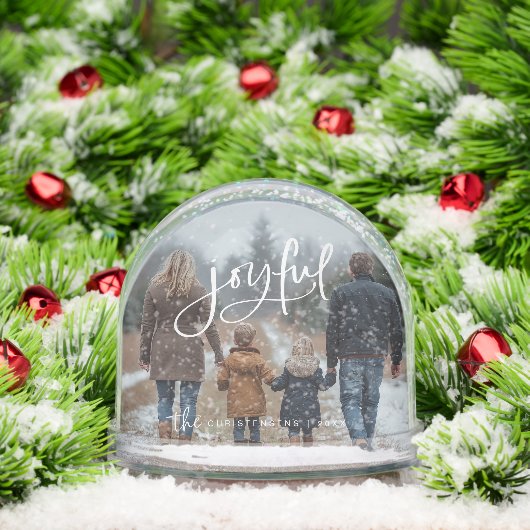 Personalized 2 Photo Family Joyful Christmas (クリスマス)