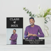 Personalized 2-Photo Graduation Announcement 案内状 (スタンド正面)