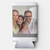 Personalized 2 Photo Template Double Sided Can Coo スリム缶クーラー (裏面)
