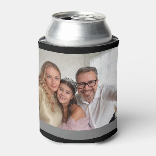 Personalized 2 Photo Template Double Sided Can Coo 缶クーラー (缶正面)