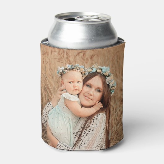 Personalized 2 Photo Template Double Sided Can Coo 缶クーラー (缶正面)