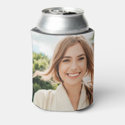 Personalized 2 Photo Template Double Sided Can Coo 缶クーラー (缶裏面)