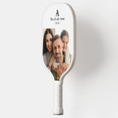 Personalized 2 Photo with Monogram & Family Name ピックルボールラケット (左)