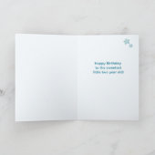 Personalized 2nd Birthday Cupcake Card カード (内部)