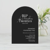 Personalized 30th birthday RIP 20s party 招待状 (スタンド正面)