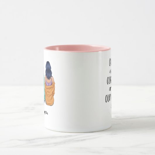 Personalized 3 Best Friends Mug | Custom BFF Gift マグカップ (中央)