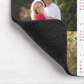 Personalized 3 Photo Collage Family 2026 Calendar マウスパッド (コーナー)