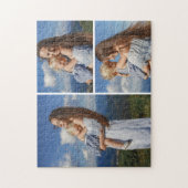 Personalized 3 Photo Collage Jigsaw Puzzle ジグソーパズル (縦)