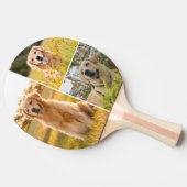 Personalized 3 Photo Collage Ping Pong Paddle 卓球ラケット (横)