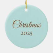 Personalized 3D Gingerbread Man セラミックオーナメント (裏面)