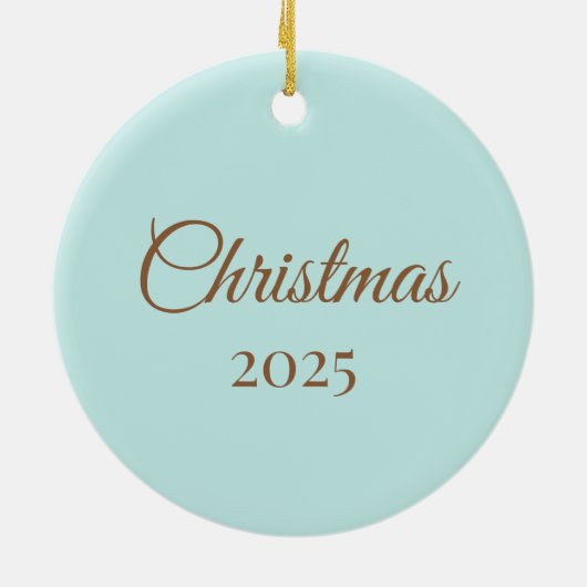 Personalized 3D Gingerbread Man セラミックオーナメント (裏面)