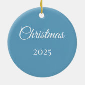 Personalized 3D Polar Bear  セラミックオーナメント (裏面)