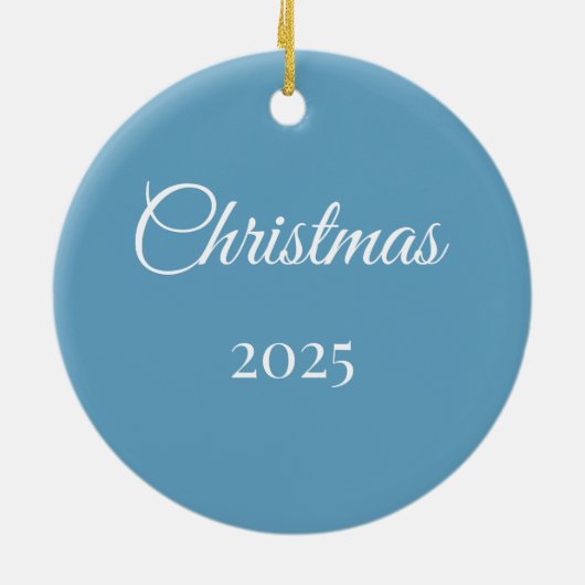 Personalized 3D Polar Bear セラミックオーナメント (裏面)