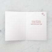 Personalized 3rd Birthday Cupcake Card カード (内部)