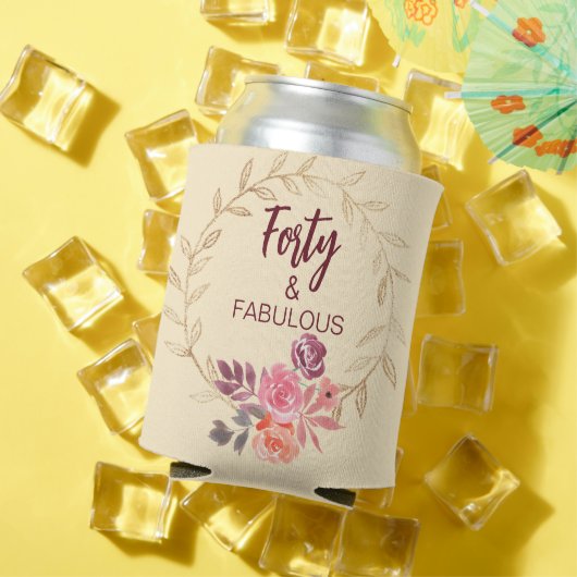 Personalized 40th Birthday Cooler 缶クーラー (インサイチュ 夏)