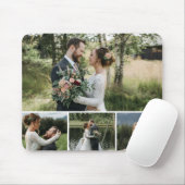 Personalized 4 Photo Collage Mousepad マウスパッド (マウス)