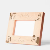 Personalized 4 photo script レーザー彫刻フレーム (左)