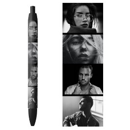 Personalized 4 Photos Pen Template Professional 黒ボールペン