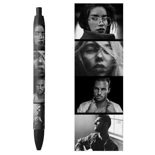Personalized 4 Photos Pen Template Professional 黒ボールペン