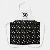Personalized 50 and Fabulous Birthday エプロン (正面)