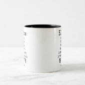 Personalized 50 Years Sober Recovery Celebration ツートーンマグカップ (中央)