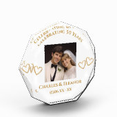 Personalized 50th Anniversary Photo Keepsake Gift フォトブロック (左)