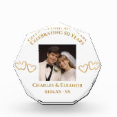 Personalized 50th Anniversary Photo Keepsake Gift フォトブロック (正面)