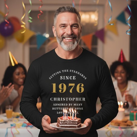 Personalized 50th Birthday 1976 Add Name Tシャツ