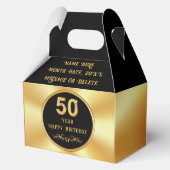 Personalized 50th Birthday Party Favors, Birthday フェイバーボックス (正面)