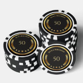 Personalized 50th Birthday Poker Chips ポーカーチップ (積み重ね)