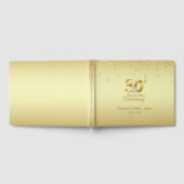 Personalized 50th Golden Wedding Anniversary ゲストブック (全面)
