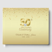 Personalized 50th Golden Wedding Anniversary ゲストブック (正面)