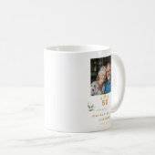Personalized 50th Wedding Anniversary Mug コーヒーマグカップ (正面右)