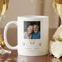 Personalized 50th Wedding Anniversary Mug コーヒーマグカップ
