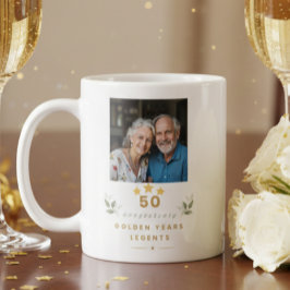 Personalized 50th Wedding Anniversary Mug コーヒーマグカップ