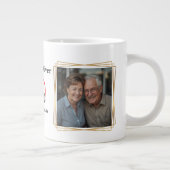 Personalized 50th Wedding Anniversary Photo Mug ジャンボコーヒーマグカップ (右)