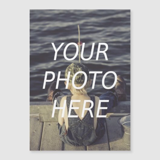 Personalized 5x7 Custom Photo Magnet Refrigerator  (正面)