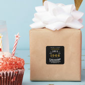 Personalized 60th Birthday Add Name 1966 Legend スクエアシール