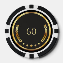 Personalized 60th Birthday Poker Chips ポーカーチップ