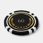Personalized 60th Birthday Poker Chips ポーカーチップ (シングル)