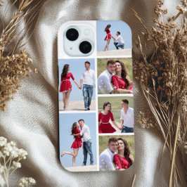 Personalized 6 Photo Collage iPhone 15ケース