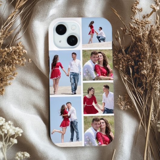 Personalized 6 Photo Collage Case-Mate iPhoneケース
