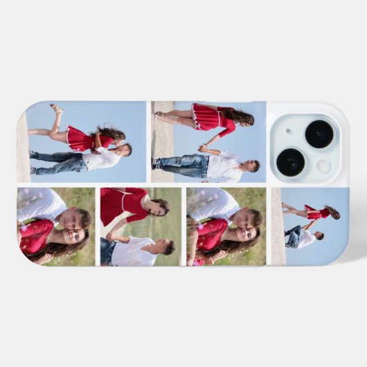 Personalized 6 Photo Collage Case-Mate iPhoneケース (裏面 (横))