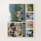 Personalized 6‑Photo Family Name - Gift  ジグソーパズル (縦)