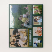 Personalized 6‑Photo Family Name - Gift  ジグソーパズル (縦)