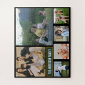 Personalized 6‑Photo Family Name - Gift  ジグソーパズル (縦)