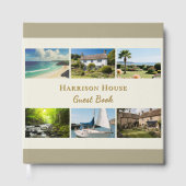Personalized 6 Photo Home, Rental or Wedding ゲストブック (正面)