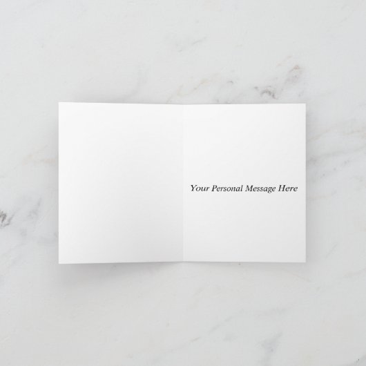 Personalized 70 years old card カード (内部)