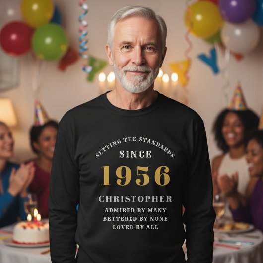 Personalized 70th Birthday 1956 Add Name Tシャツ