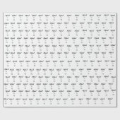 Personalized 70th Birthday Custom Name ラッピングペーパー (フラット)